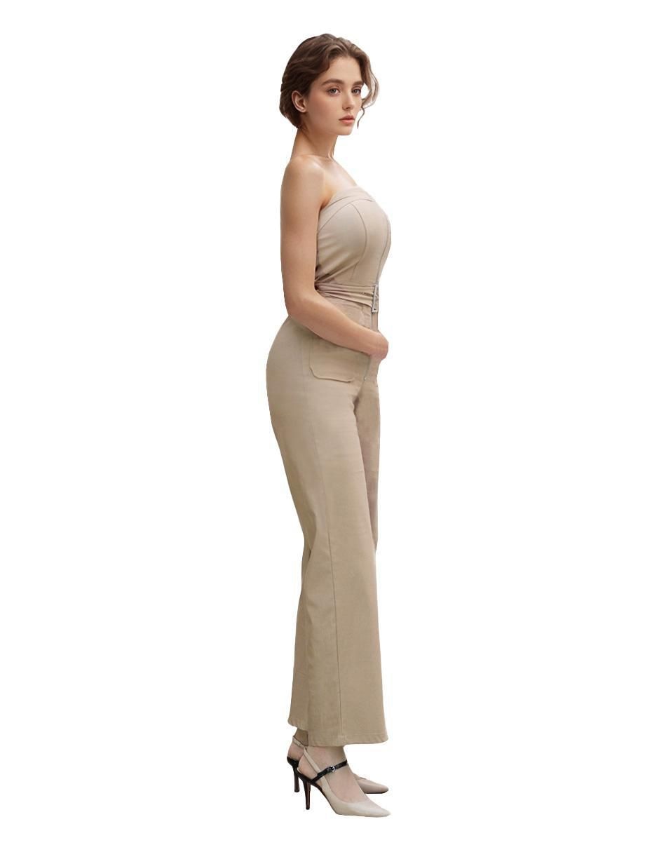 Jumpsuit de gabardina para mujer