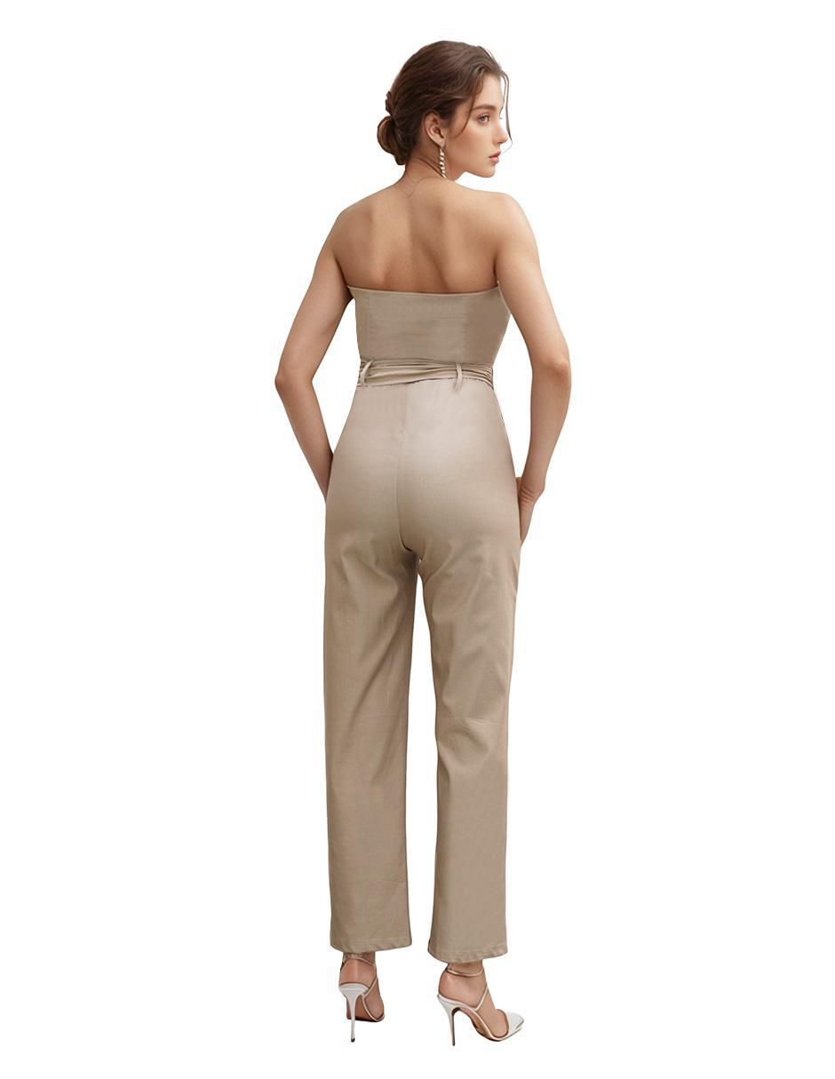 Jumpsuit de gabardina para mujer