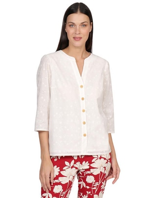 Blusa Morethanangels manga larga para mujer