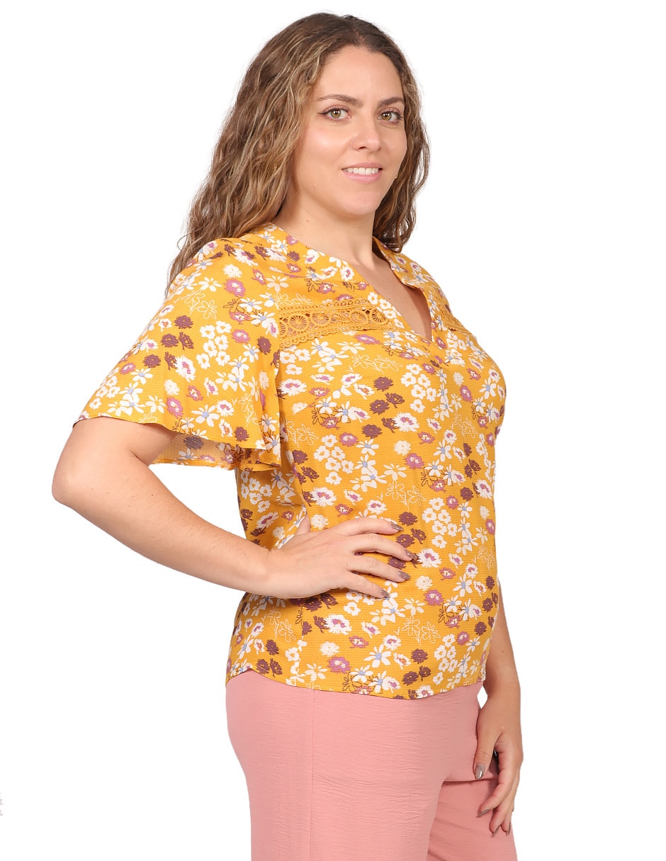 Blusa Morethanangels manga larga para mujer