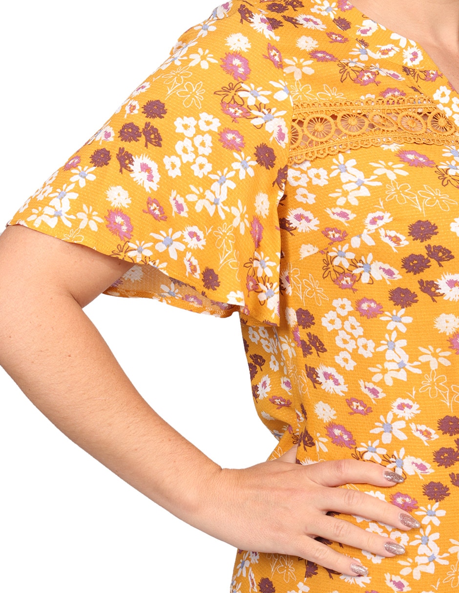 Blusa Morethanangels manga larga para mujer