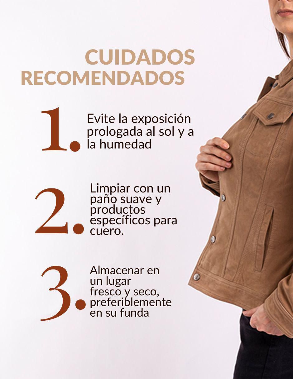 Chamarra impermeable de piel para mujer 7