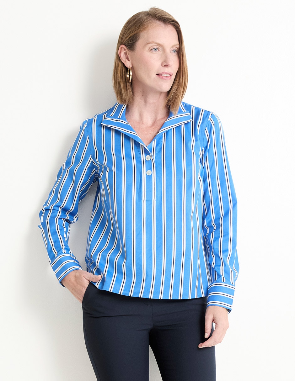 Blusa Talbots manga larga para mujer