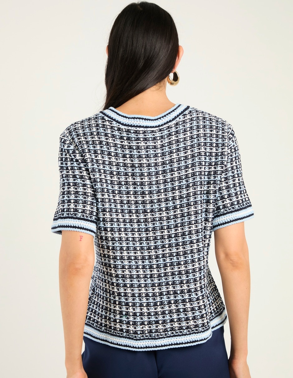 Suéter cuello redondo para mujer 5