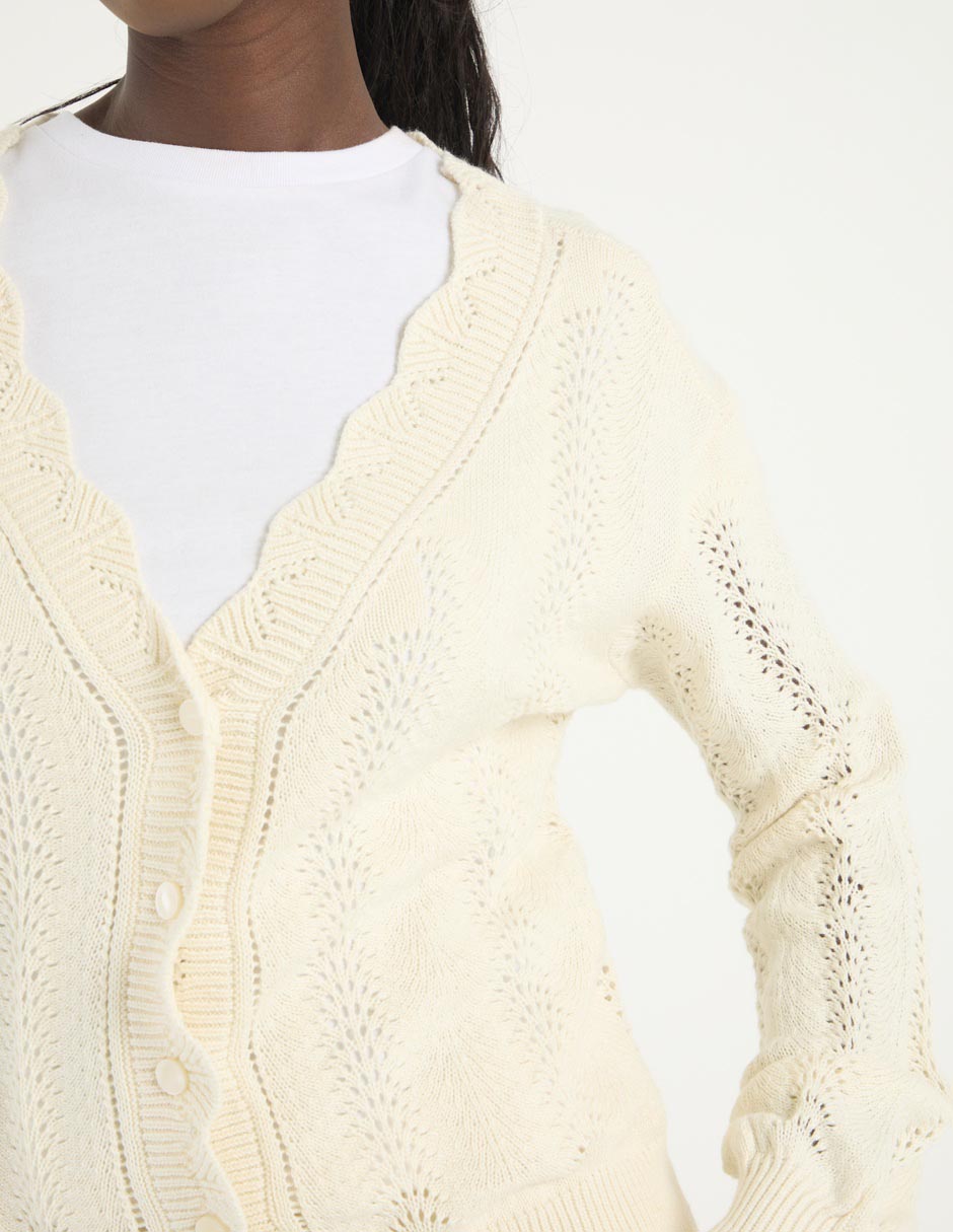 Suéter cuello v para mujer 7