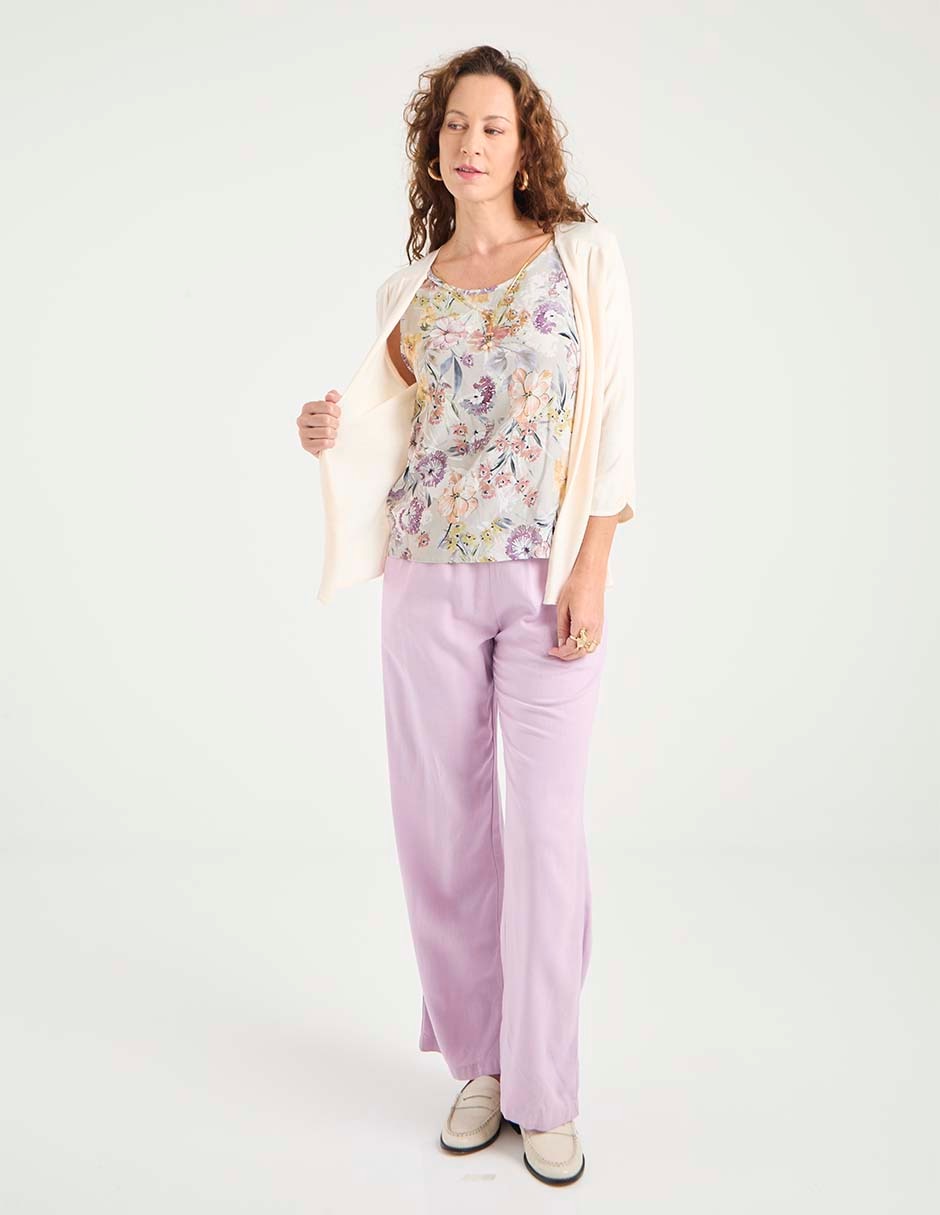 Blusa manga 3/4 para mujer