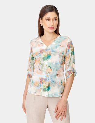 Blusa manga 3/4 para mujer