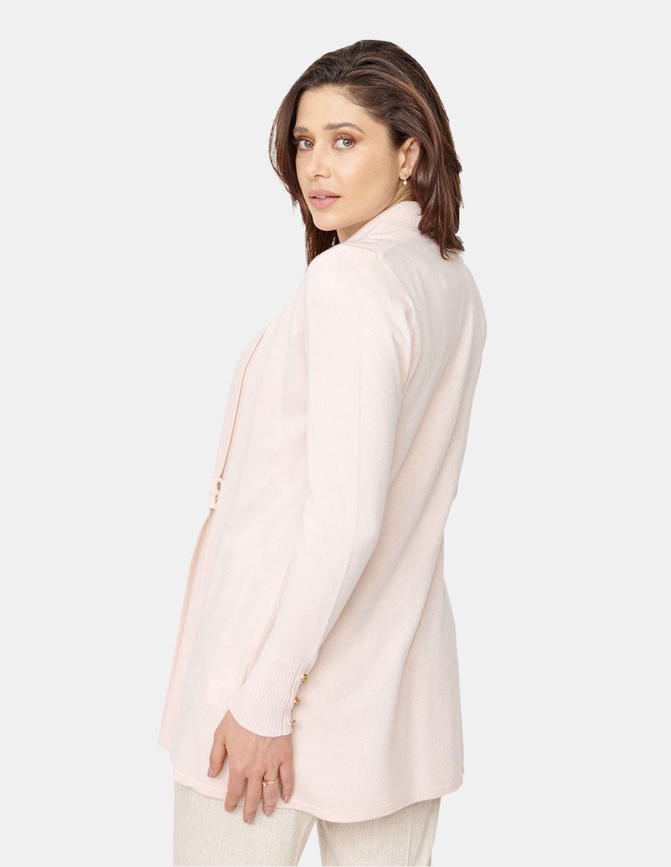 Suéter cuello solapa para mujer