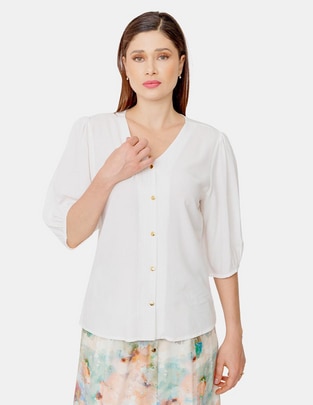 Blusa manga 3/4 para mujer