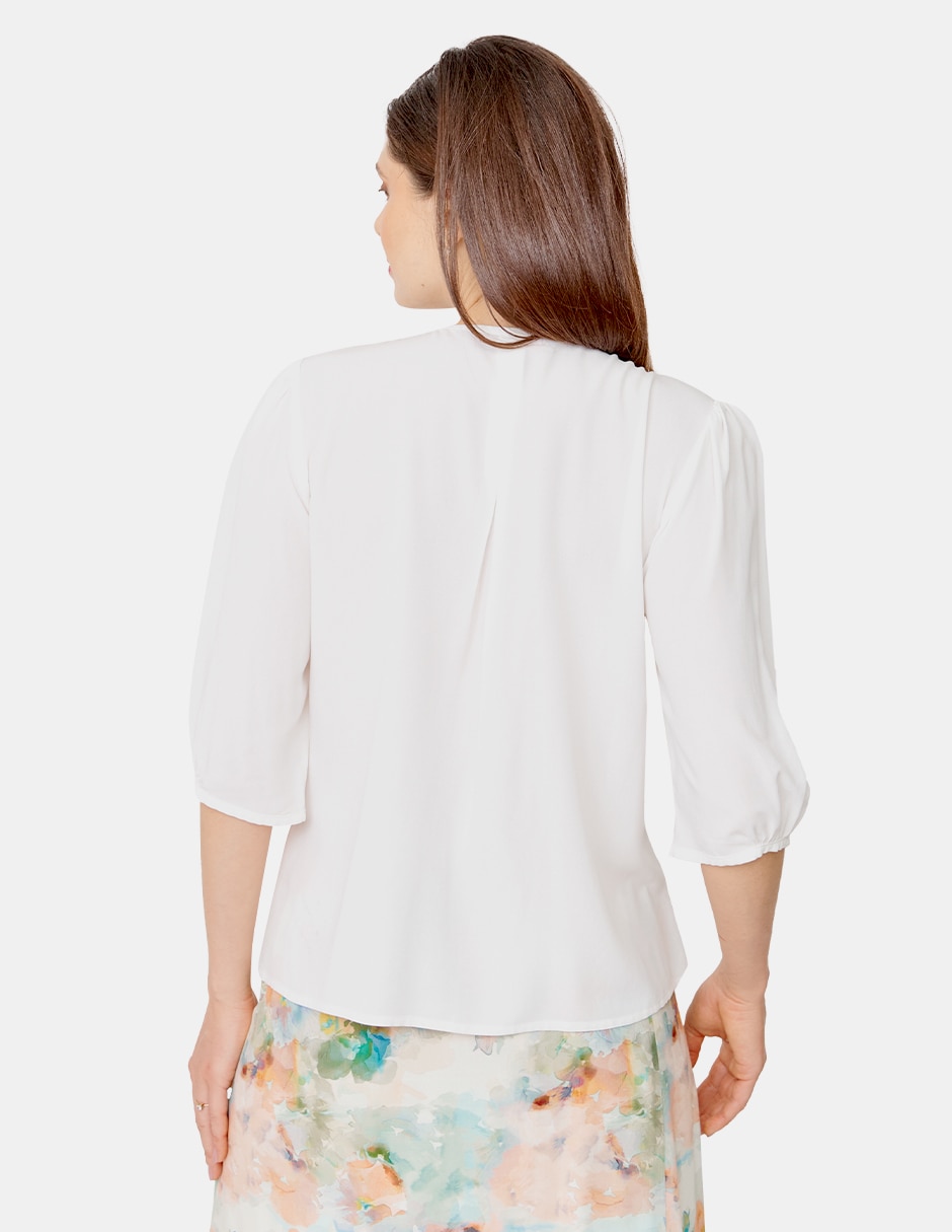 Blusa manga 3/4 para mujer