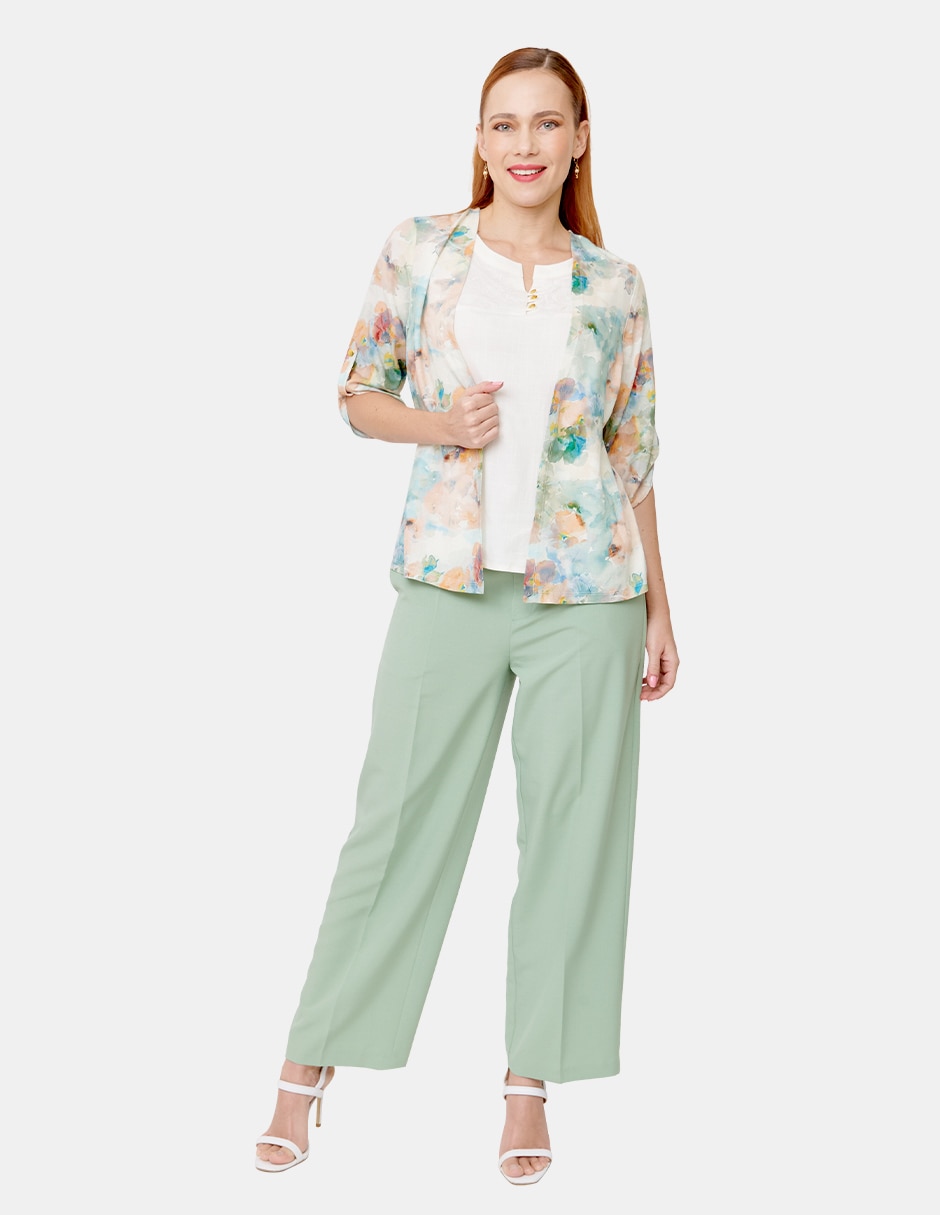 Blusa manga 3/4 para mujer