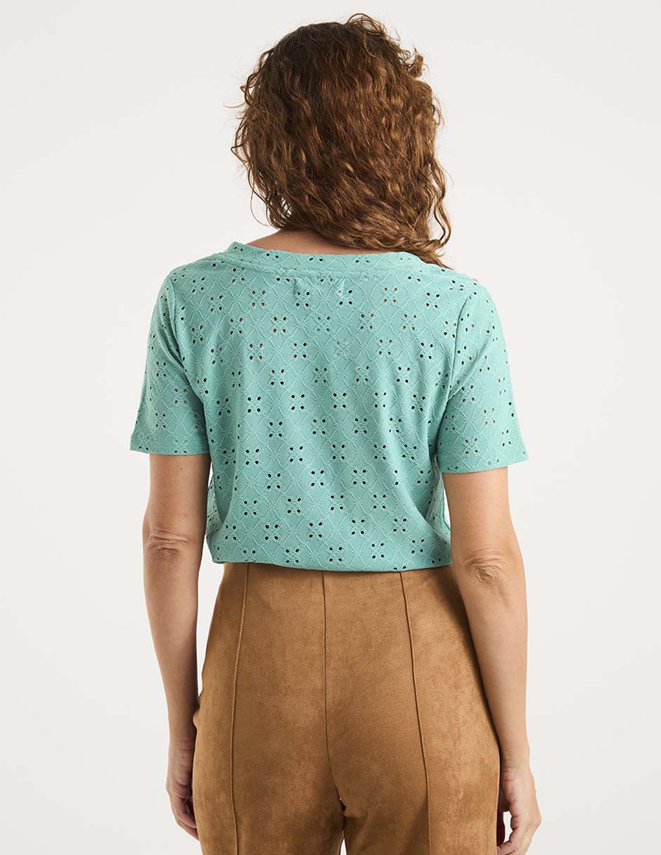 Blusa manga corta para mujer 6
