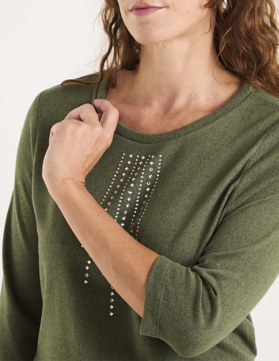 Blusa manga 3/4 para mujer 8