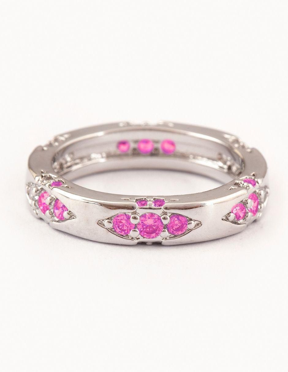 Anillo Virelia zirconia baño de rodio Anillo Virelia zirconia baño de rodio