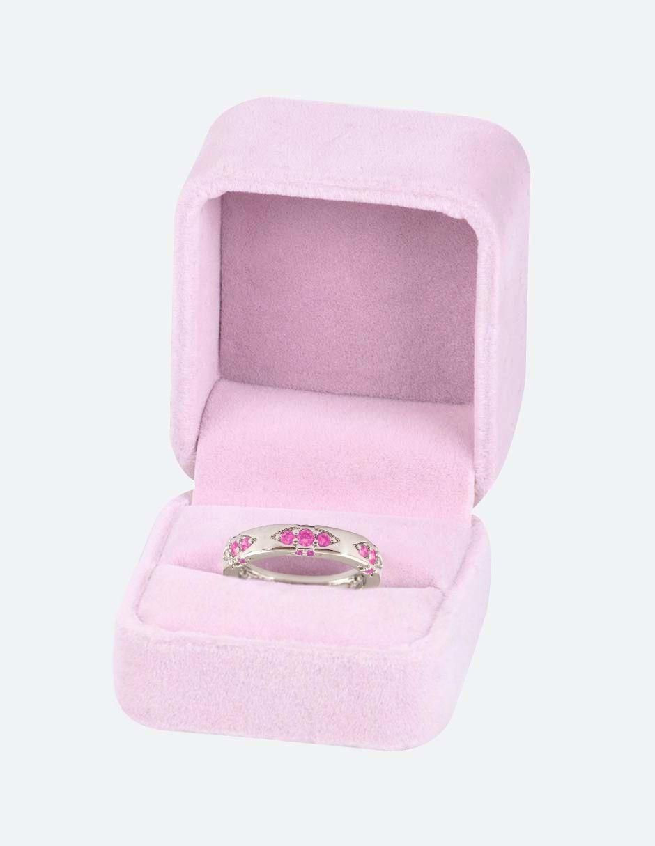 Anillo Virelia zirconia baño de rodio 3