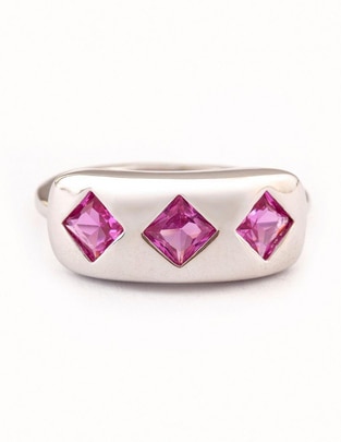 Anillo Eloria zirconia baño de rodio Anillo Eloria zirconia baño de rodio