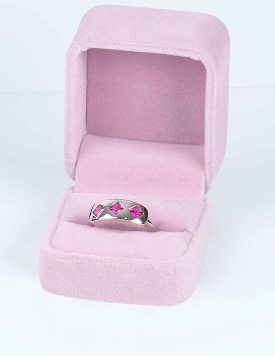 Anillo Eloria zirconia baño de rodio 4
