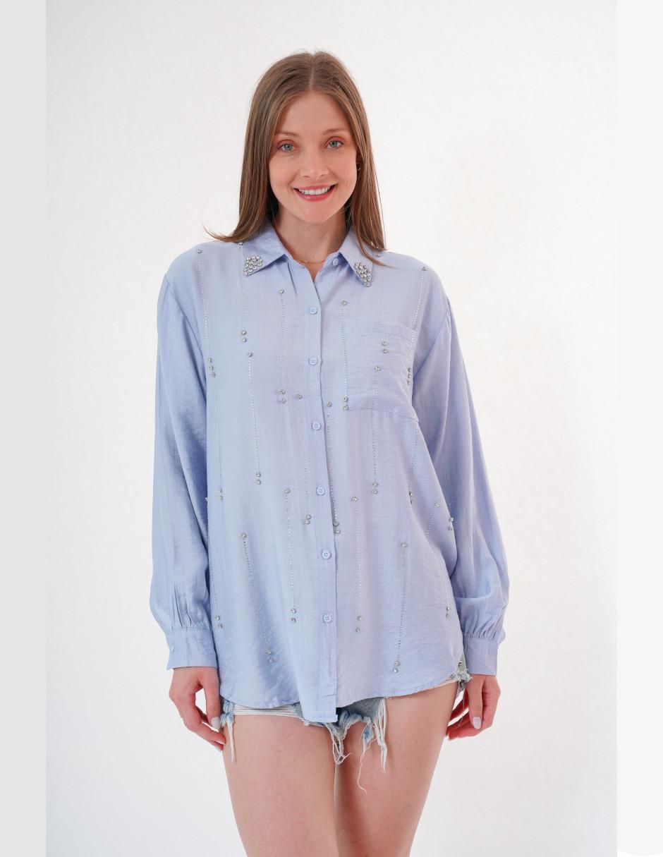 Blusa manga larga para mujer