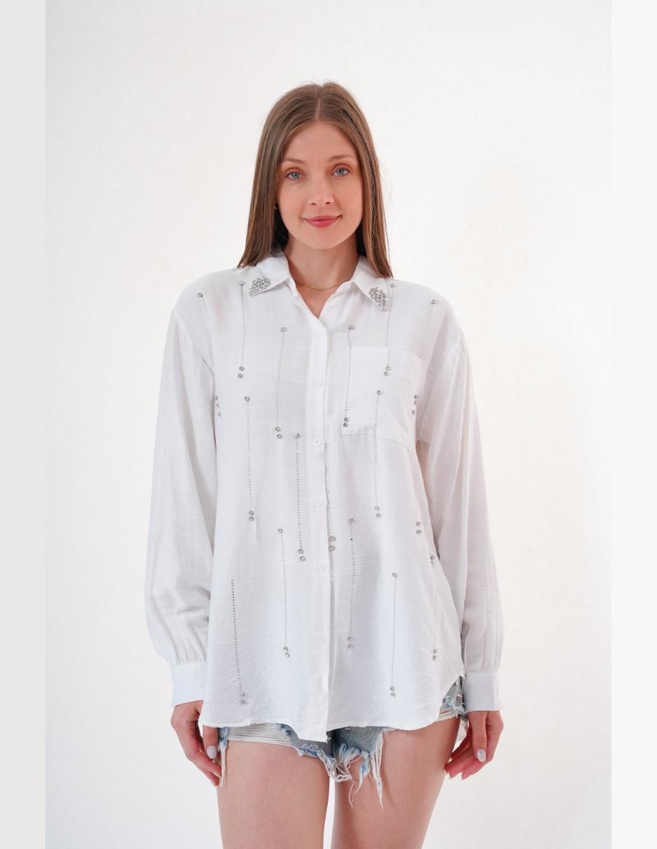 Blusa manga larga para mujer