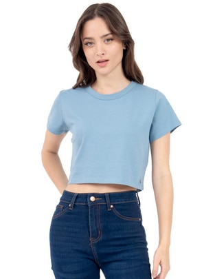 Blusa manga corta para mujer
