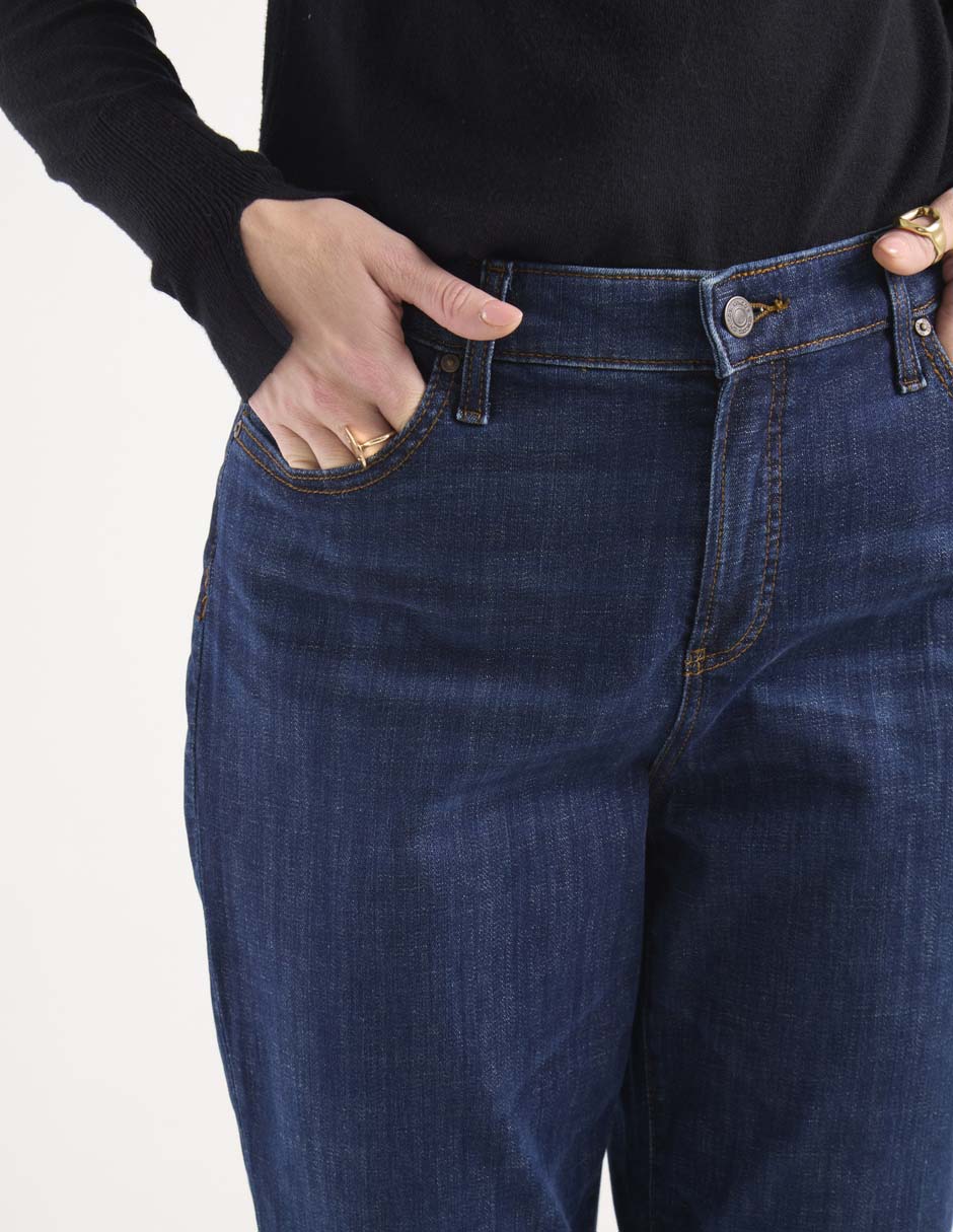 Jeans straight para mujer 7