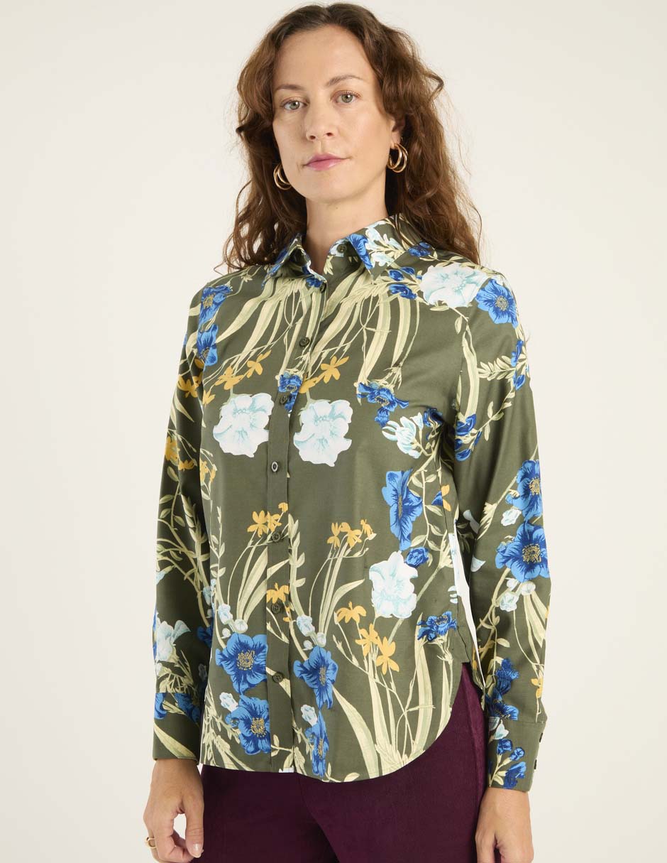 Blusa camisera manga larga para mujer Blusa camisera manga larga para mujer