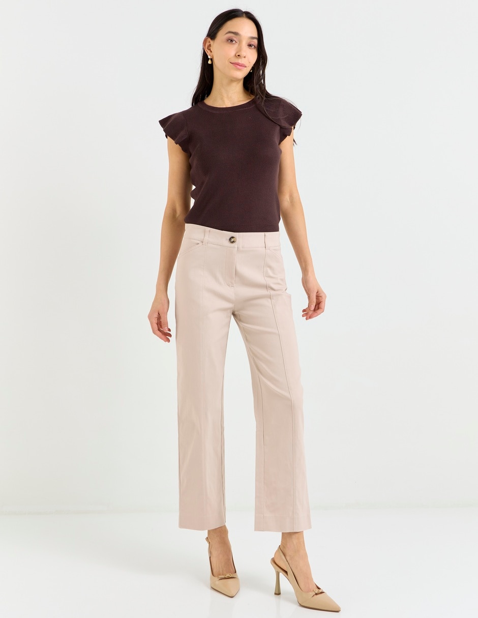 Pantalón capri straight para mujer 3