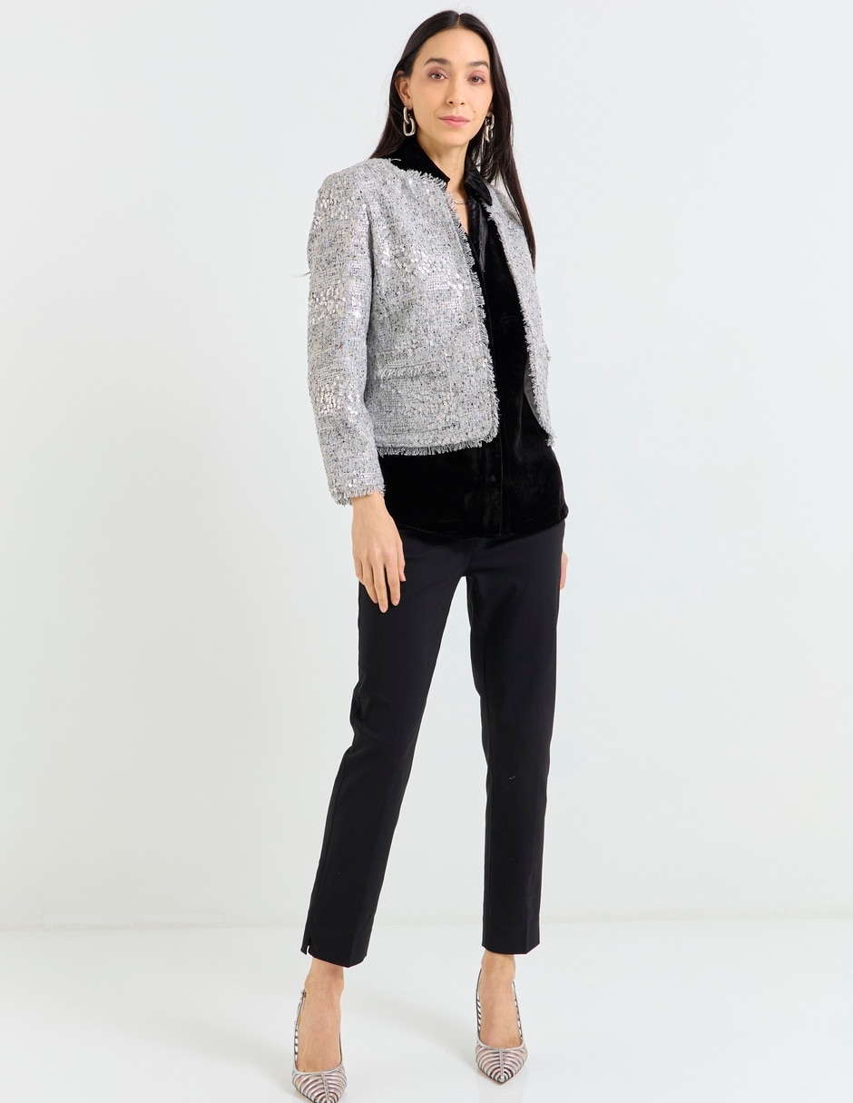 Pantalón de vestir slim para mujer 6