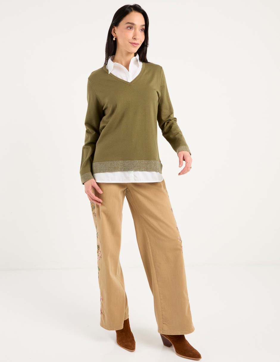 Jeans amplio para mujer 6