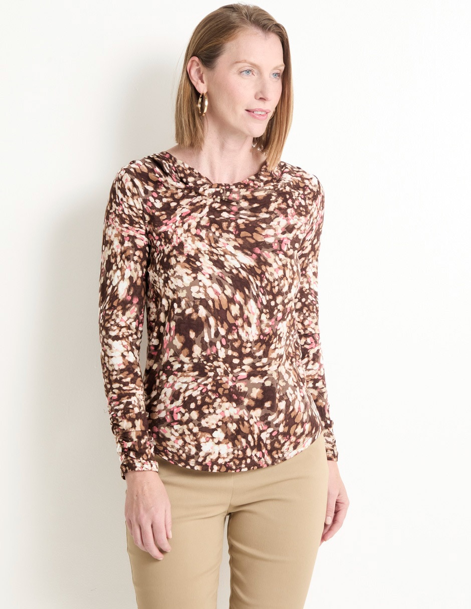 Blusa manga larga para mujer