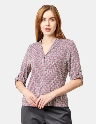 Blusa manga al codo para mujer