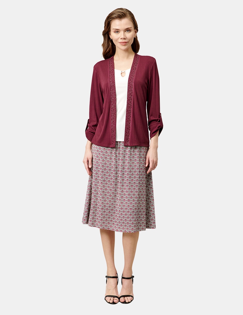Blusa manga 3/4 para mujer