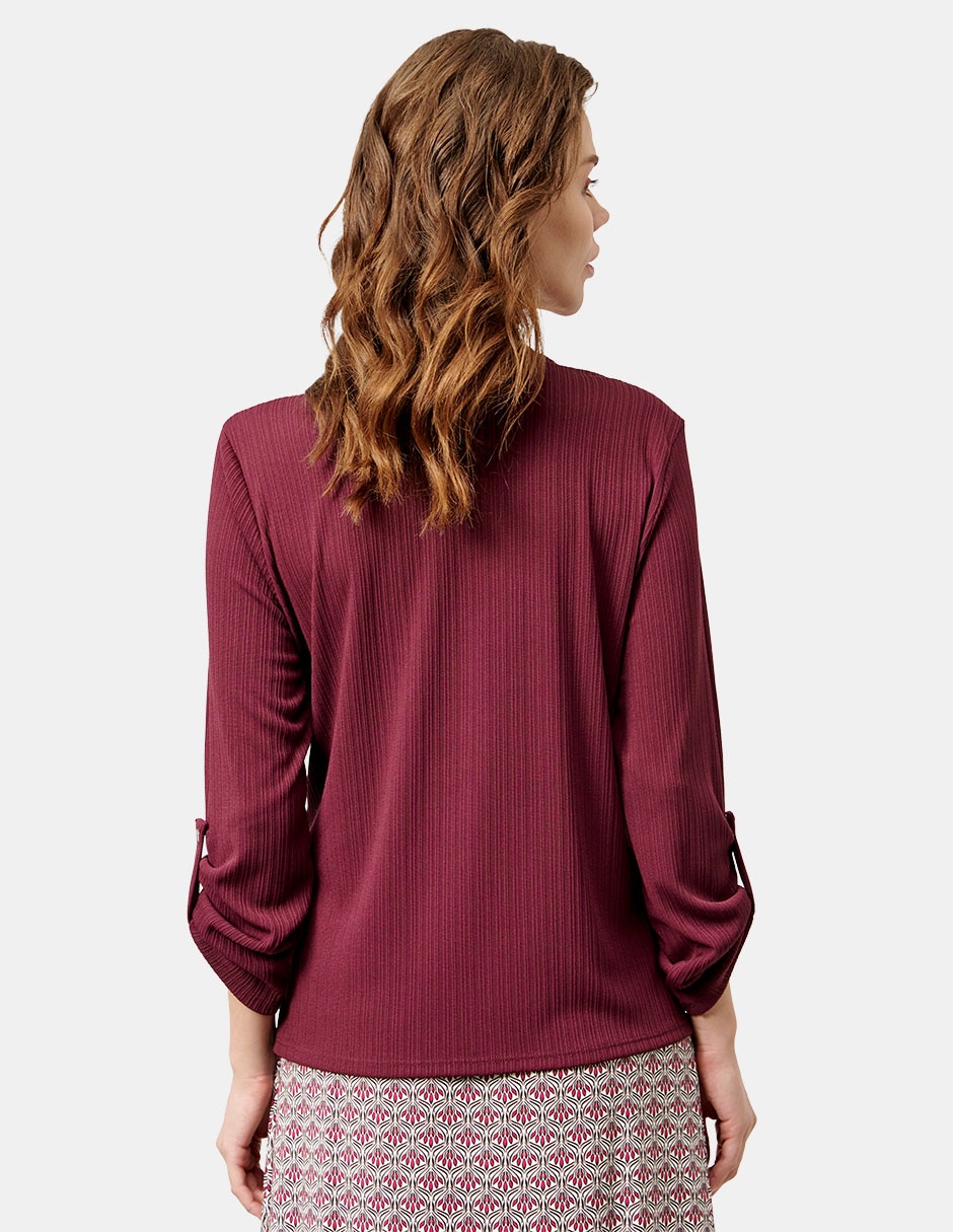 Blusa manga 3/4 para mujer