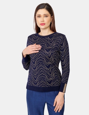 Blusa túnica manga larga para mujer