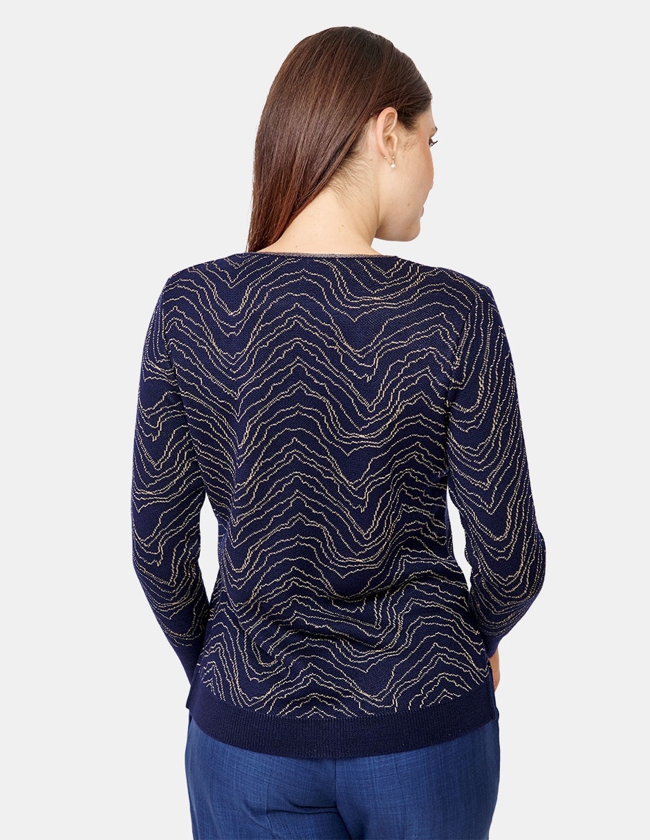 Blusa túnica manga larga para mujer
