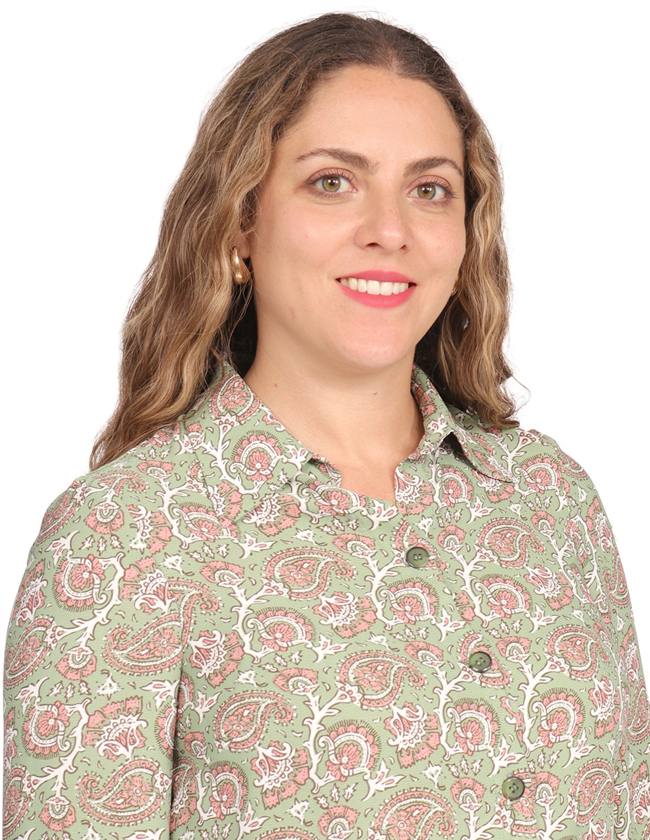 Blusa camisera Duplan Petite manga larga para mujer