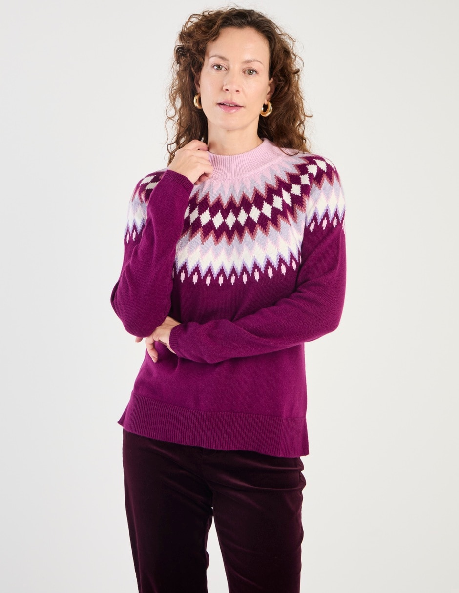 Suéter cuello redondo para mujer 1