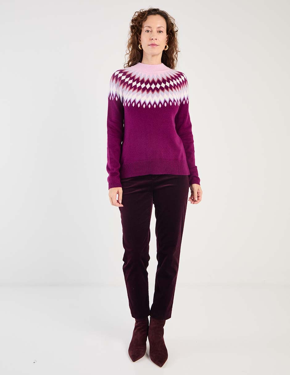 Suéter cuello redondo para mujer 6