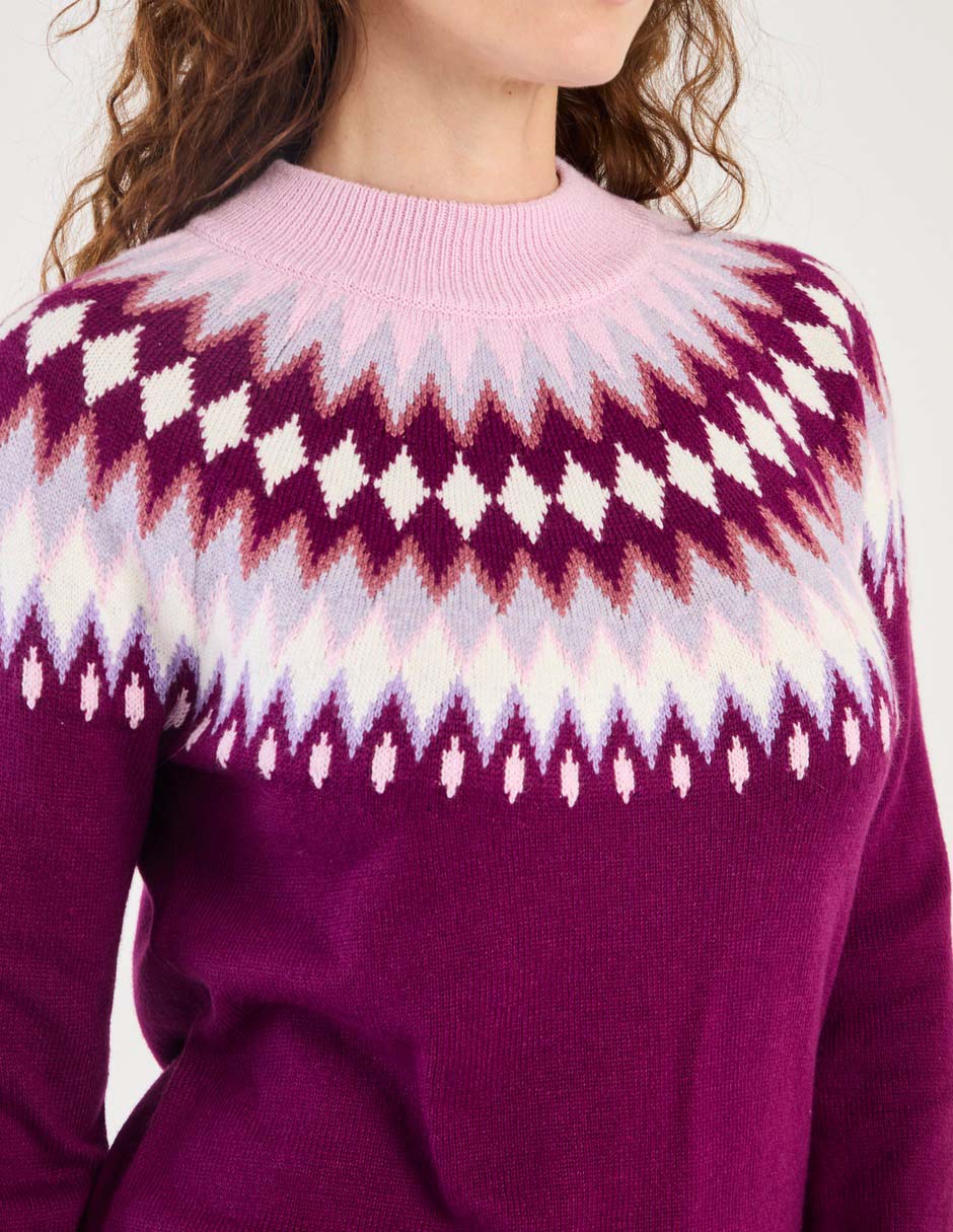 Suéter cuello redondo para mujer 7