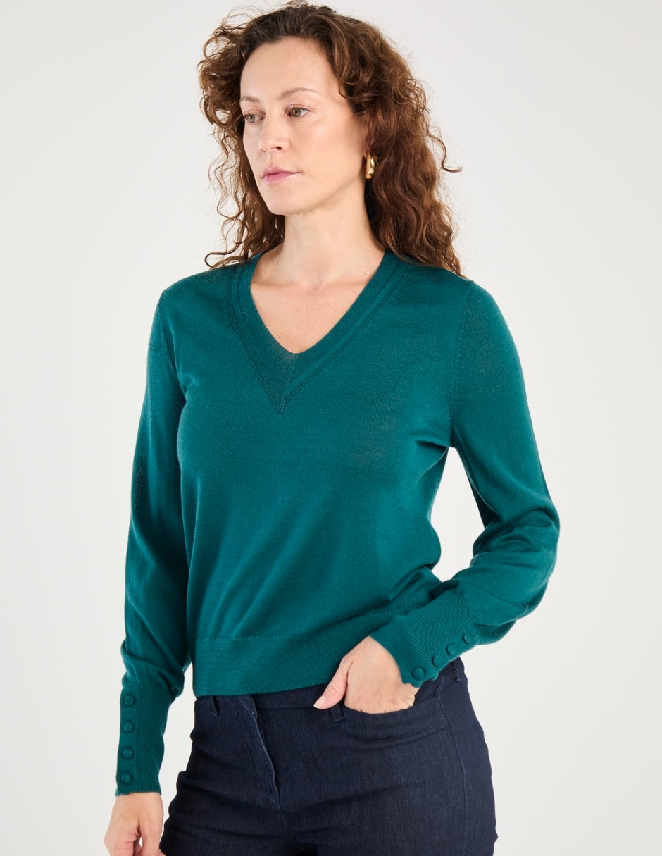 Suéter cuello v para mujer Suéter cuello v para mujer