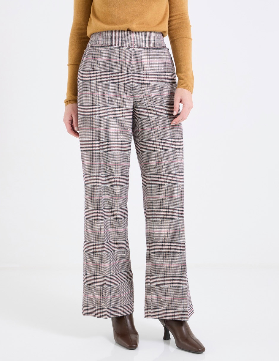 Pantalón de vestir wide leg para mujer Pantalón de vestir wide leg para mujer