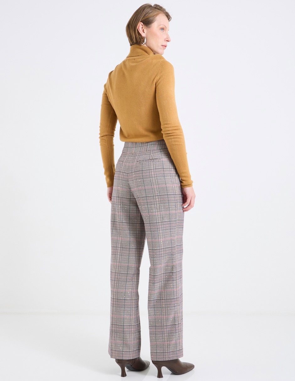 Pantalón de vestir wide leg para mujer