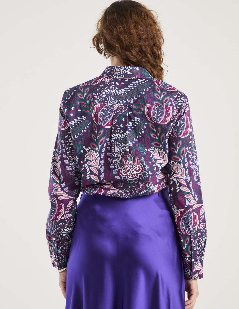 Blusa camisera manga larga para mujer 6