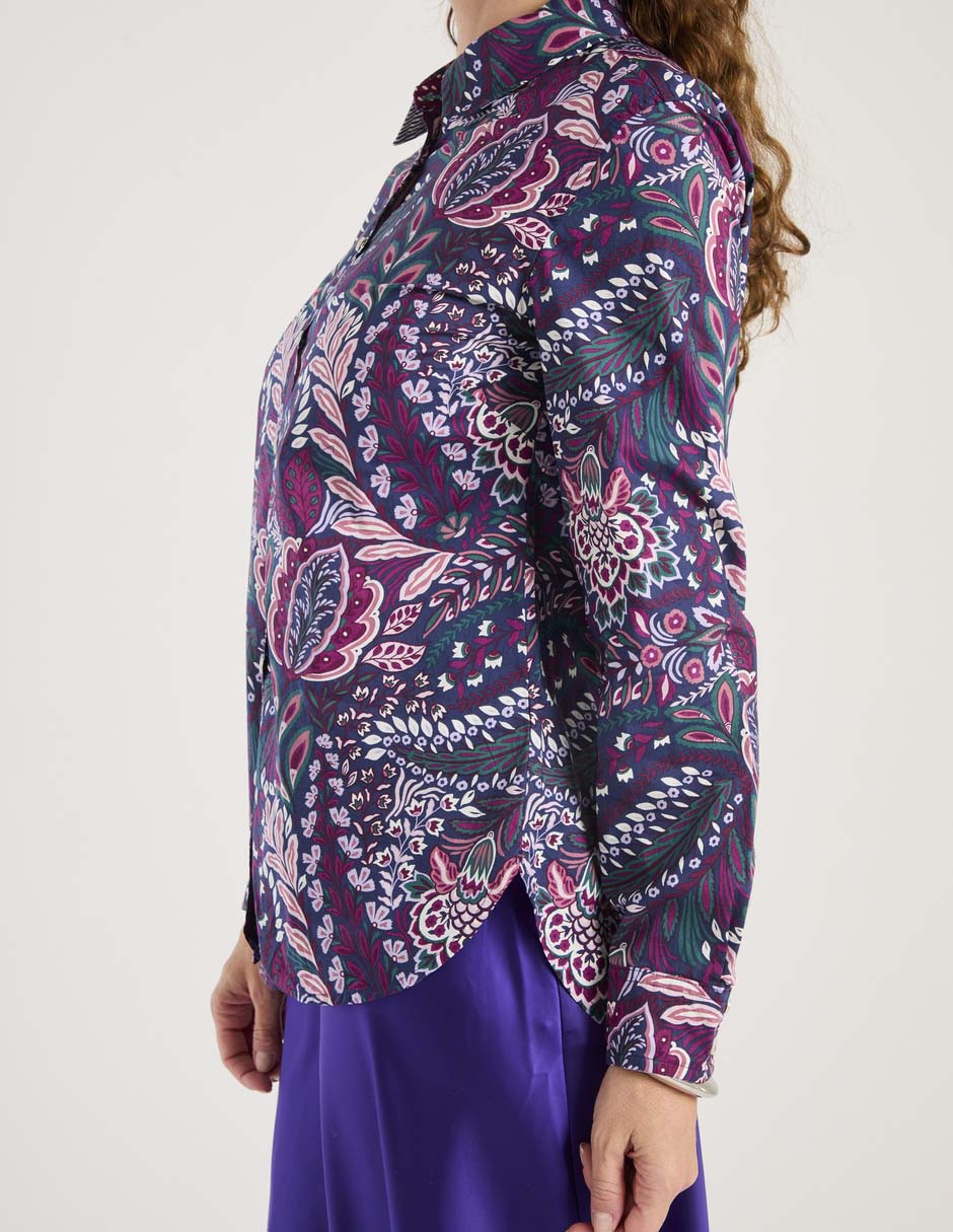 Blusa camisera manga larga para mujer 9