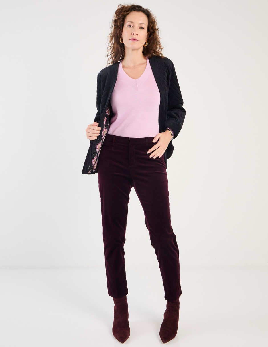 Suéter cuello redondo para mujer 7