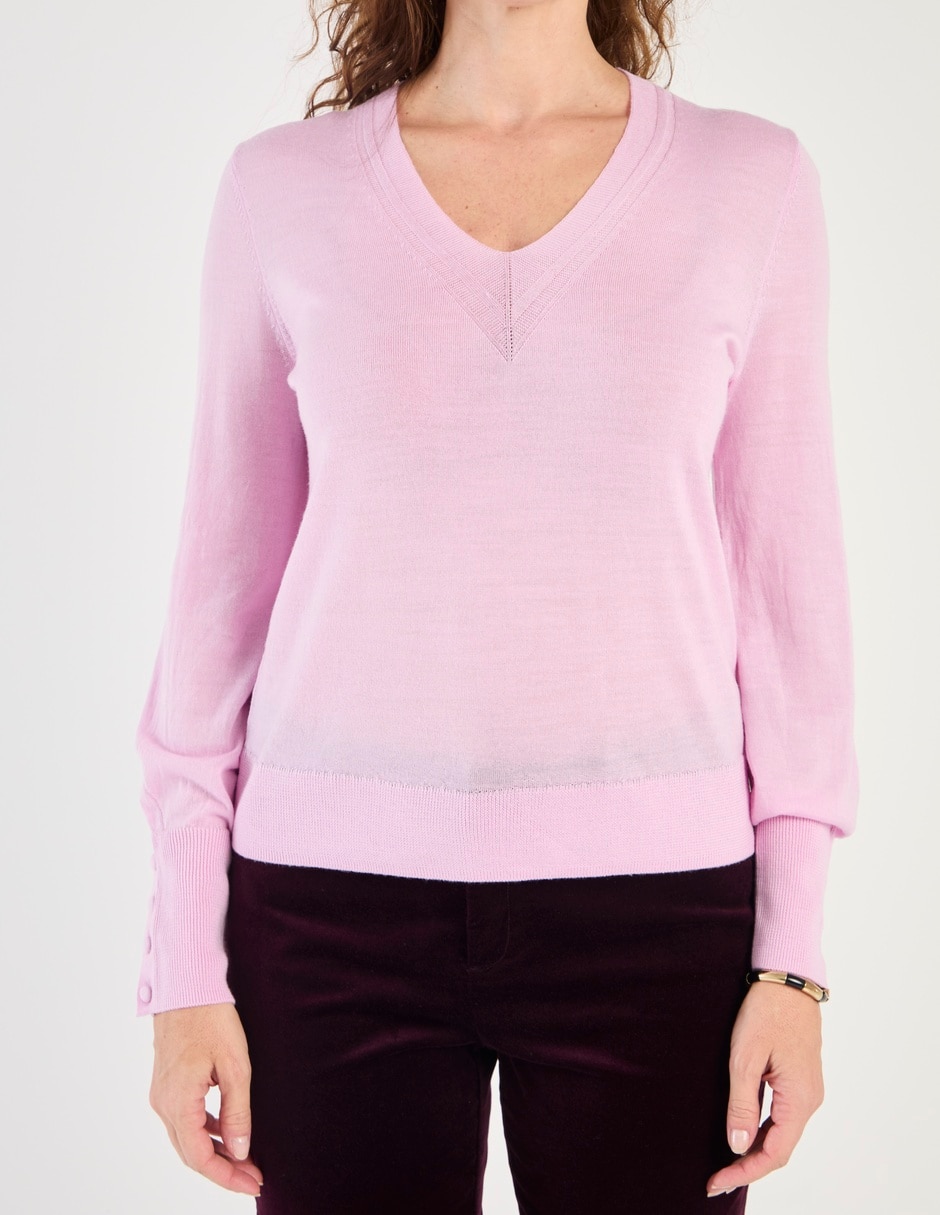 Suéter cuello redondo para mujer 9