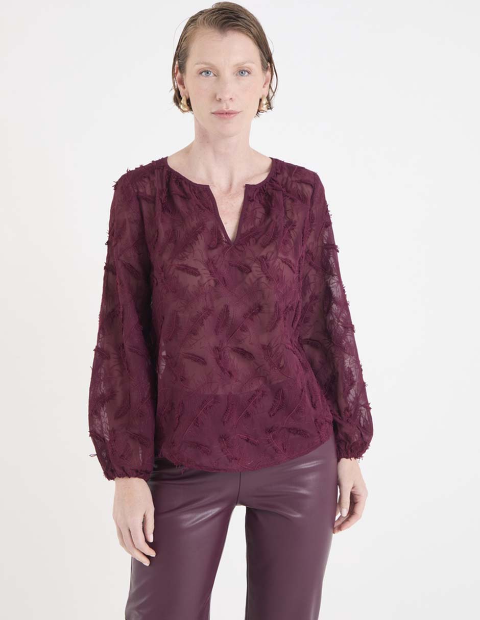 Blusa manga larga para mujer 1
