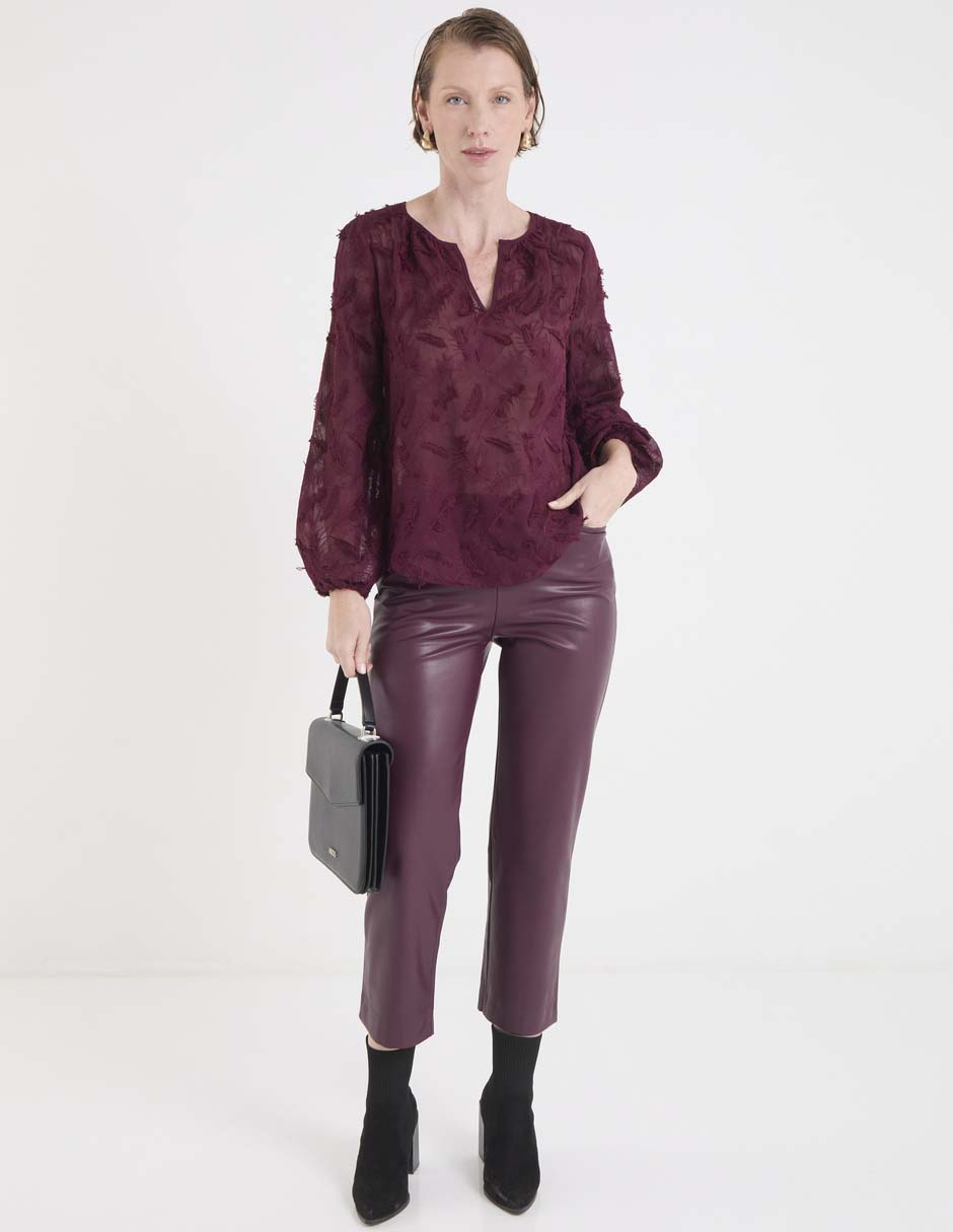 Blusa manga larga para mujer 6