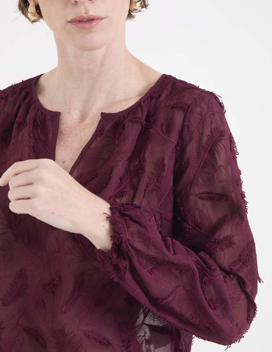 Blusa manga larga para mujer 7