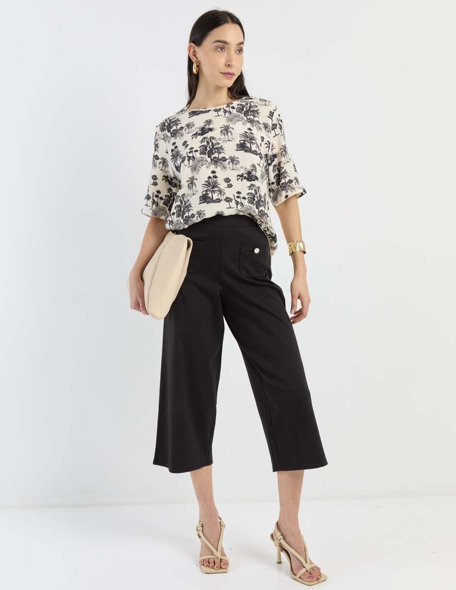 Blusa manga al codo para mujer 3